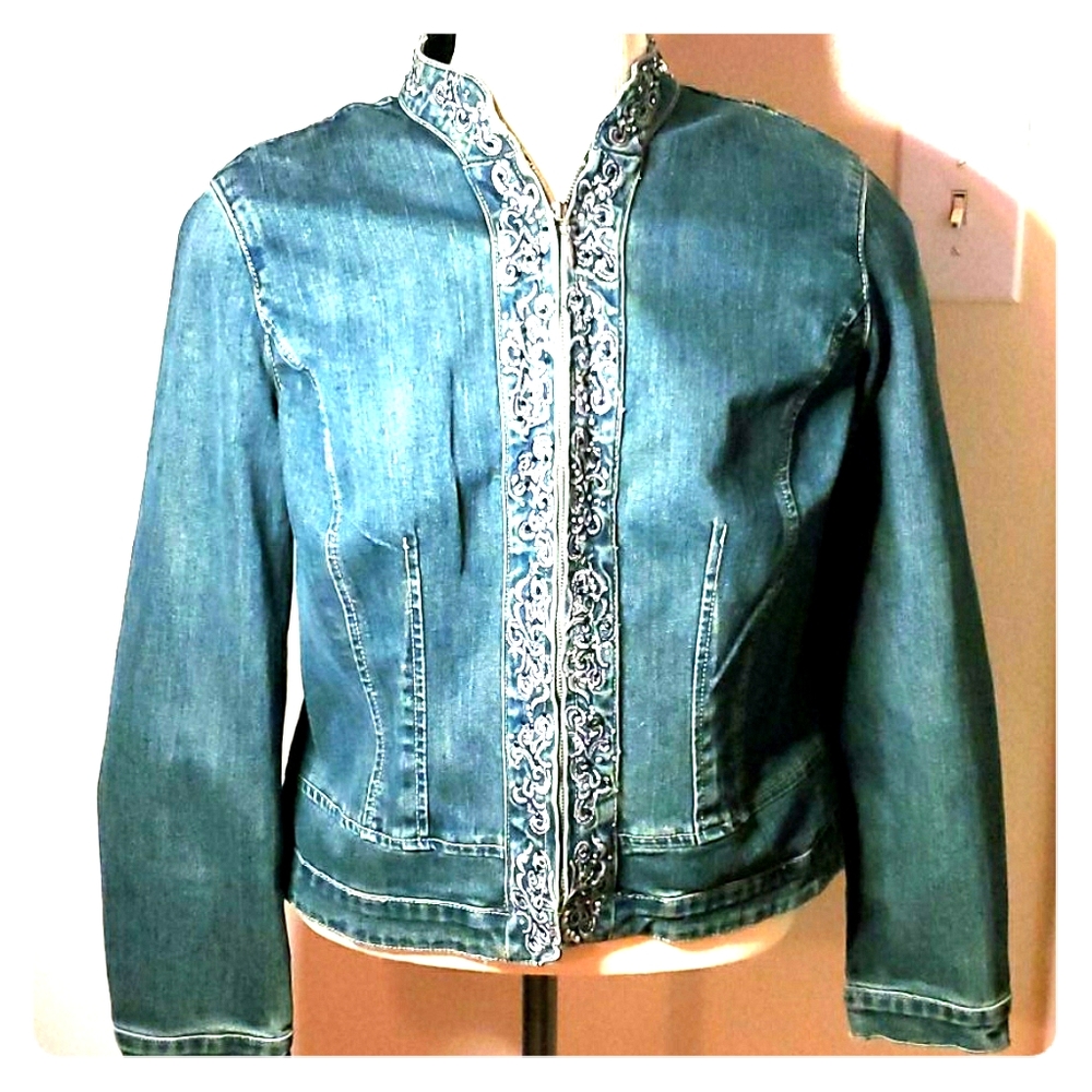 Jean jacket w a little glam